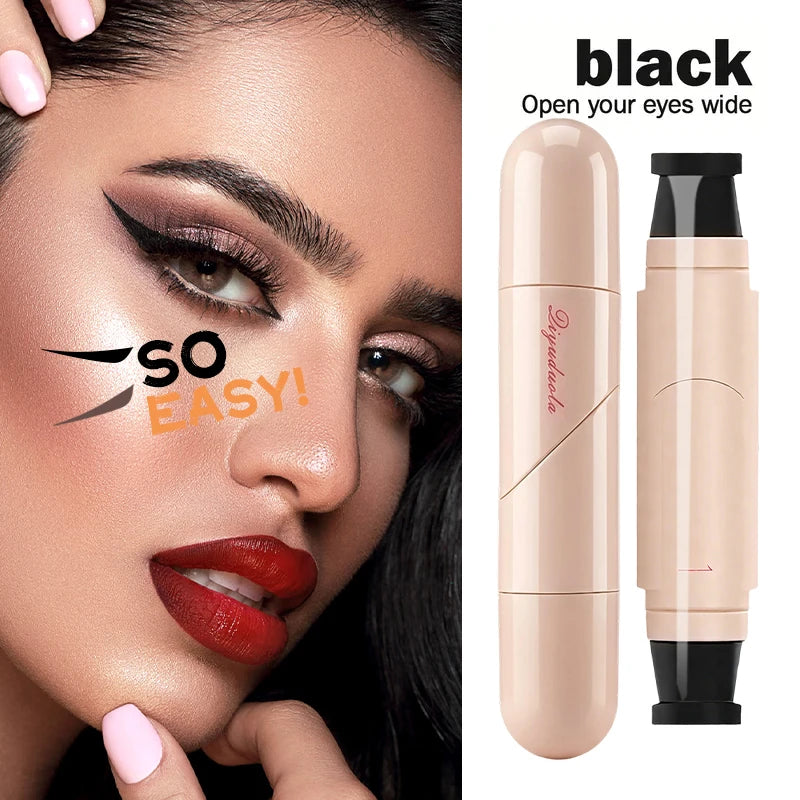 Waterproof Rotating Eyeliner Stamp Pen Sweat Proof Long Lasting Easy Qme