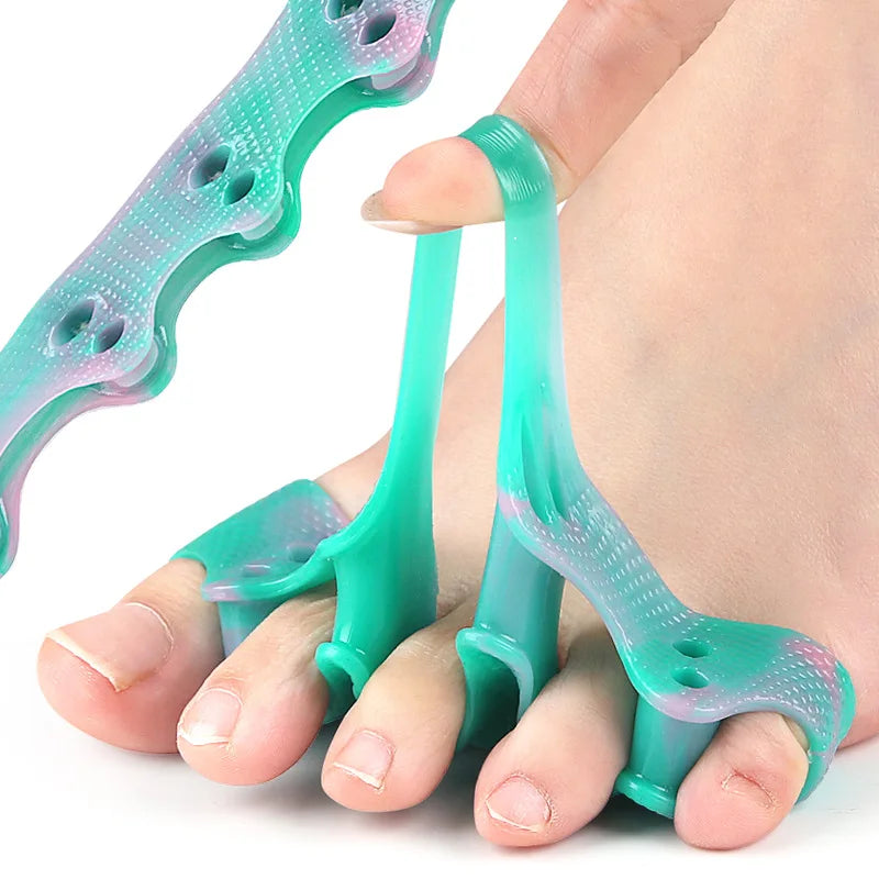 Colorful Five-hole Toe Separator Overlapping Toes Big Valgus Spacer Qme