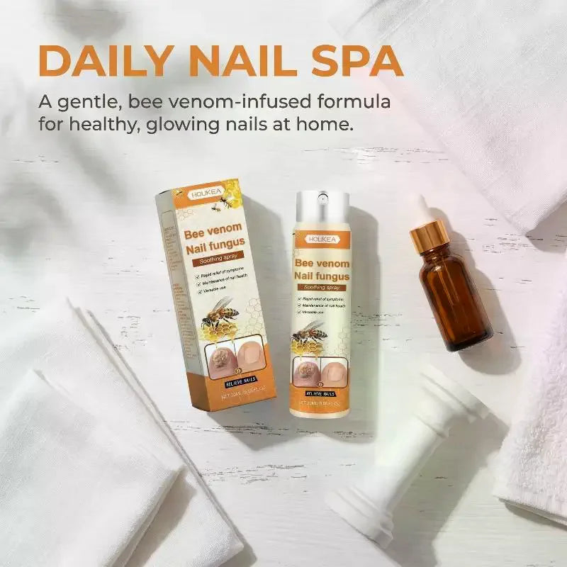 Bee Venom Nail Fungus Repair Spray Remove Grey Nails Paronychia Qme