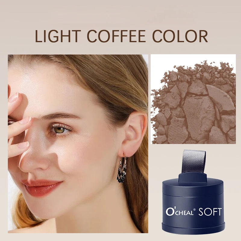 Smooth Hairline Powder Waterproof Sweat Resistant Available Multiple Qme LIGHT COFFEE COLOR