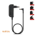 4.2V 8.4V 12.6V 16.8V 21V 25.2V 29.4V 1A 2A 3A 18650 Lithium Battery Charger for Lithium Battery Pack 90 Degree Elbow Qme 8.4V1A EU PLUG