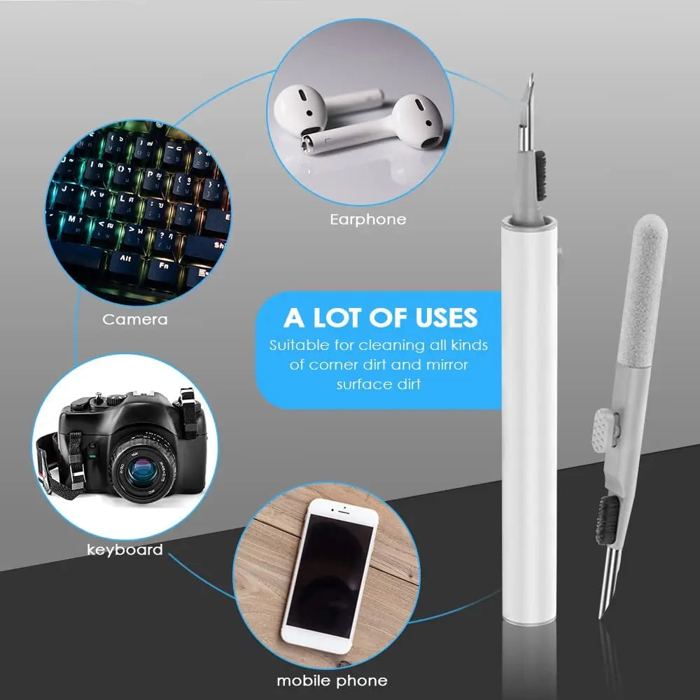 Bluetooth Earphone Cleaning Tool Sets For Airpods Pro 1 2 3 Earbuds Cleaning Pen Brush Kit For Xiaomi Huawei Headphone Clean Pen Qme