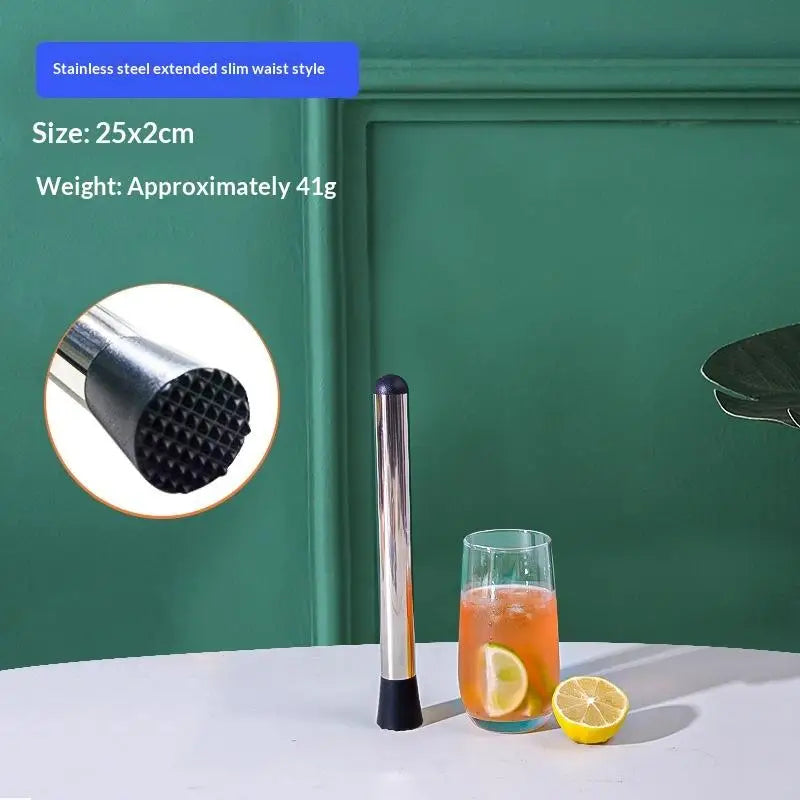 Stainless Steel Crushed Ice Hammer Multifunctional Popsicle Sticks Qme 25cm