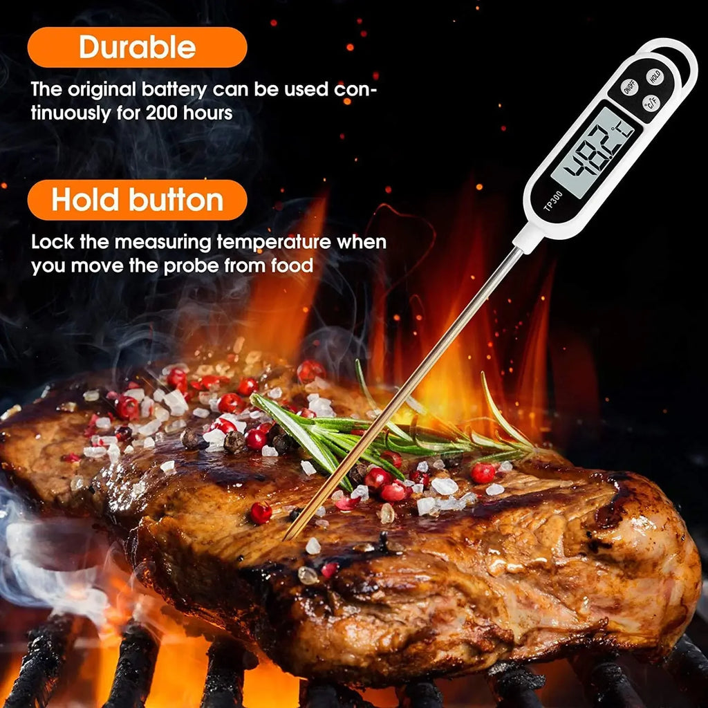 Stainless Steel Probe Type Household Food Thermometer Pen Type Milk Temperature Cooking Food Thermometer Qme
