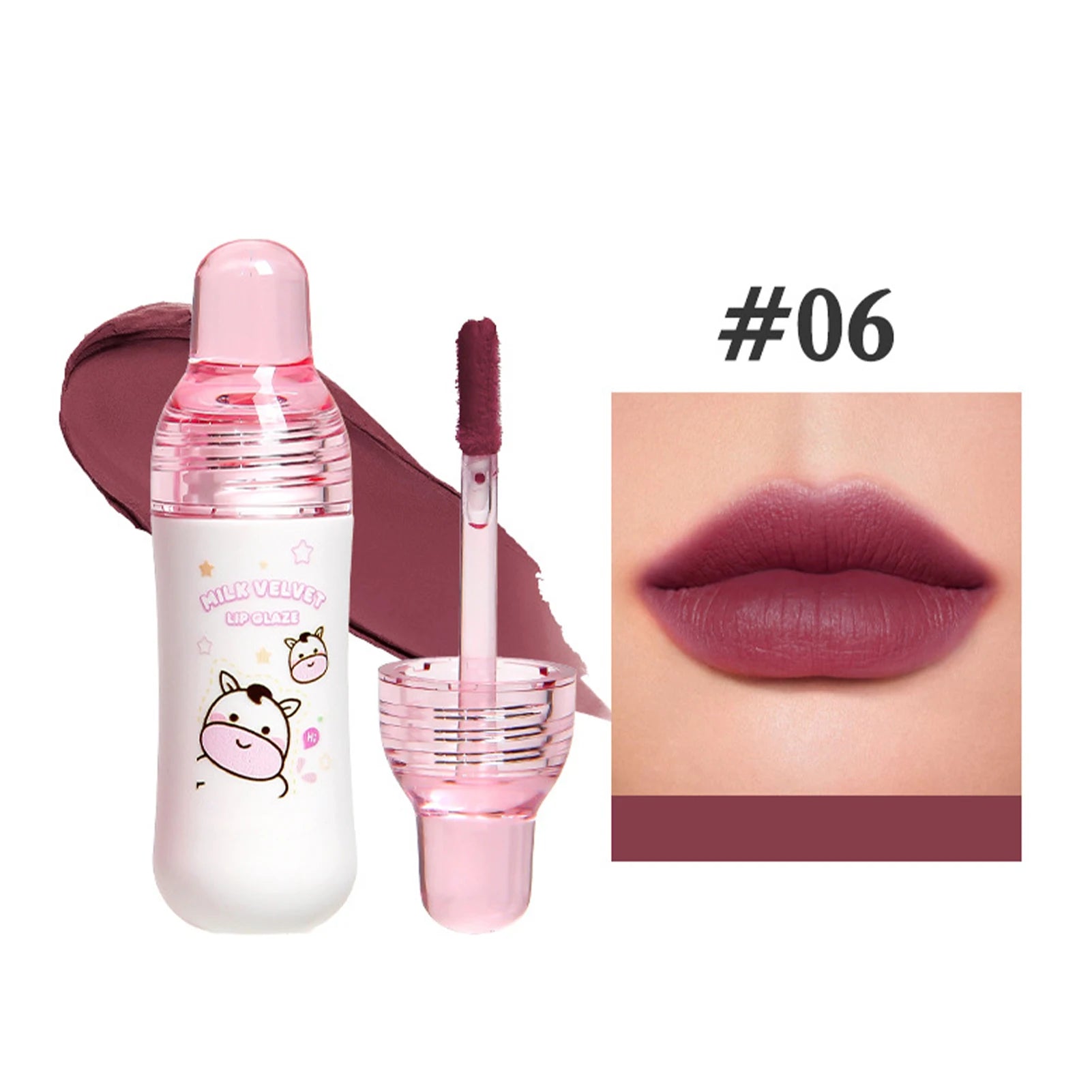 Lip Gloss Cute Girls Gift Matte Long Lasting Non-stick Cup Lipgloss Cigarette Tube Lipstick Lip Makeup Velvet Matte Lip Gloss Qme B 06 China Mainland