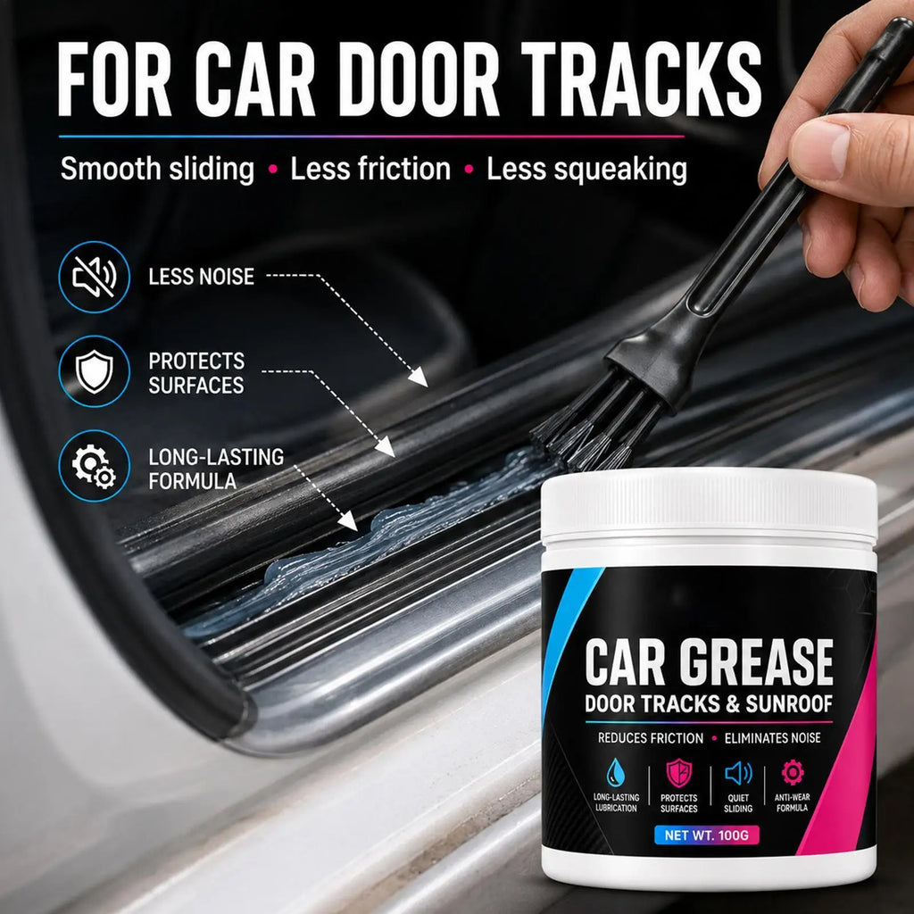 new Car Door Grease 100g Sliding Anti-Rust Door Track Lubrication Multipurpose Grease for Car Trailer Door Hinge Window Track Qme