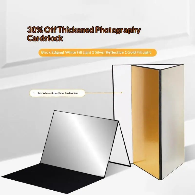 3-in-1 Photography Reflector Board Foldable Cardboard Paperboard Qme