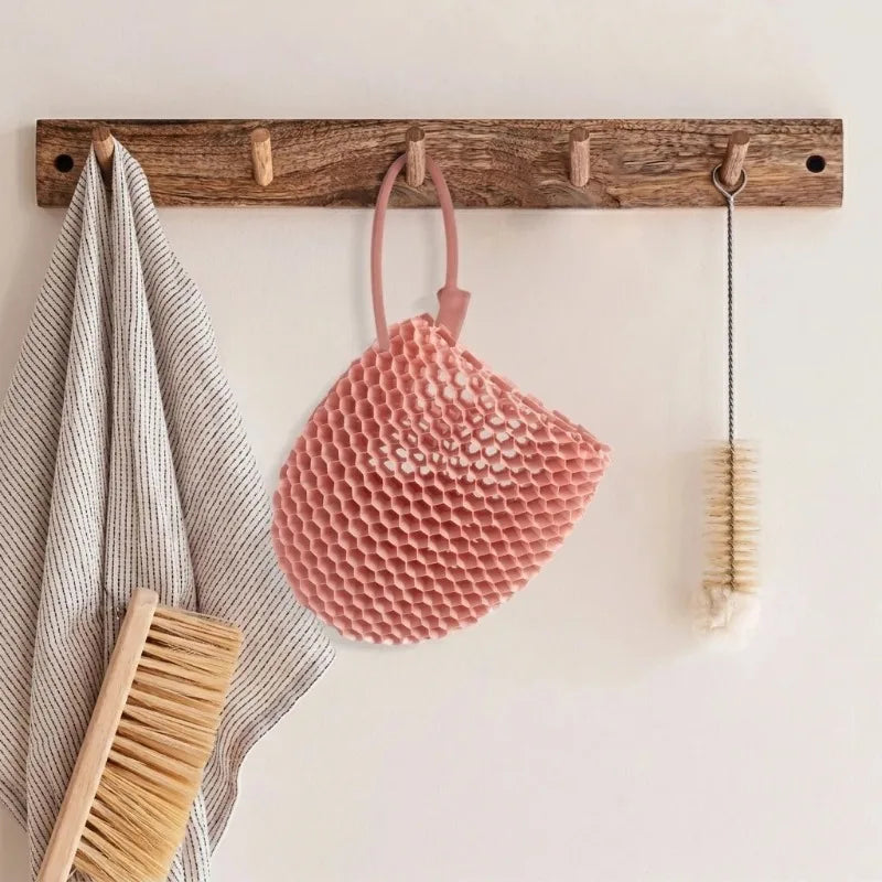 Honeycomb Exfoliating Shower Finger Caps Body Scrub Cleansing Bath Qme