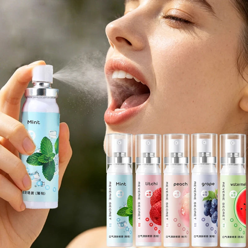 Fruit Flavor Oral Fresh Spray Lasting Breath Mild Not Spicy Mint Qme watermelon