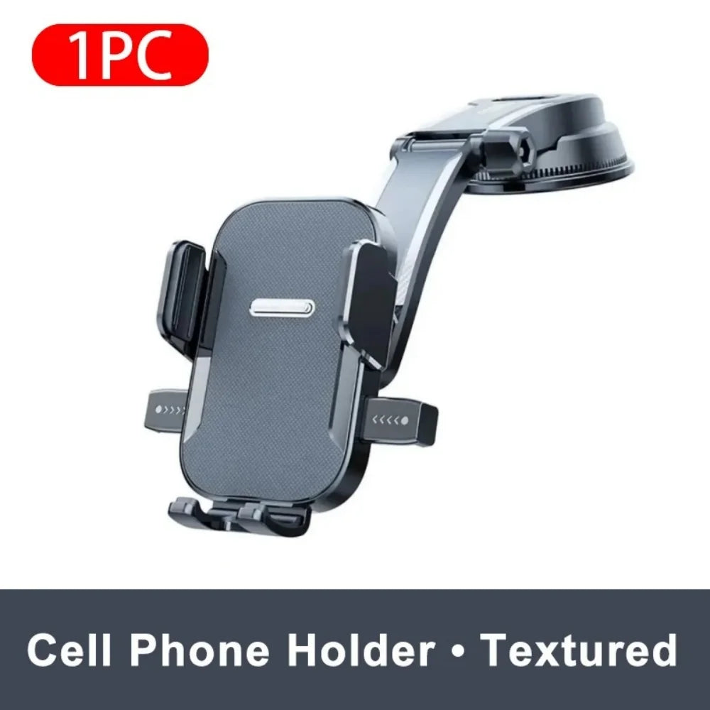 Car Phone Holder Dashboard Auto Cellphone Holder 360 Degree Rotation Universal Desk Windshield Hanging Phone Navigation Bracket Qme Textured Type