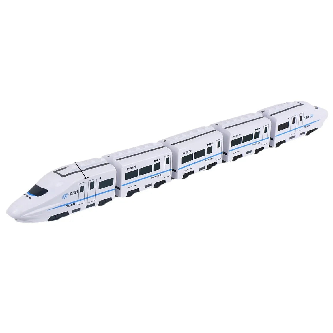 Kids DIY Simulation High Speed Railway Train Toy Car Electric Sound Light Model Train Educational Toys Boys Girls Gift Birthday Qme