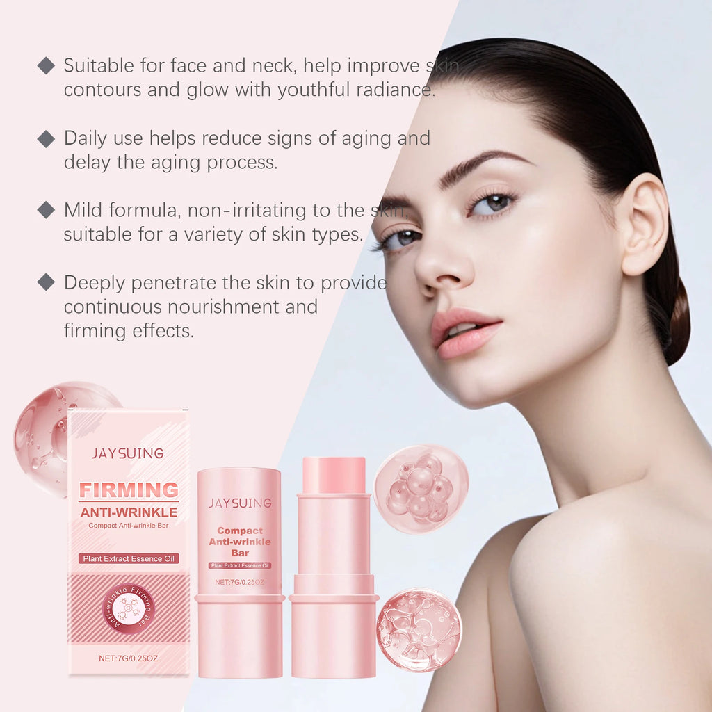 Collagen Firming Bar Anti-Wrinkle Tighten Sagging Skin Hydrating Collagen Moisturizer Face Balm Stick Watery Glow Skin Care Qme