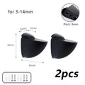 Wall Mount Floating Clip Anti-slip Support Shelves Partition Clamp Qme K168 Black