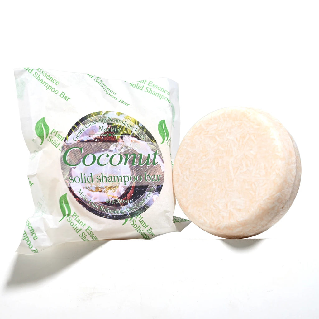 Organic Natural Coconut Shampoo Soap Solid Handmade Essential Oil Qme coconut