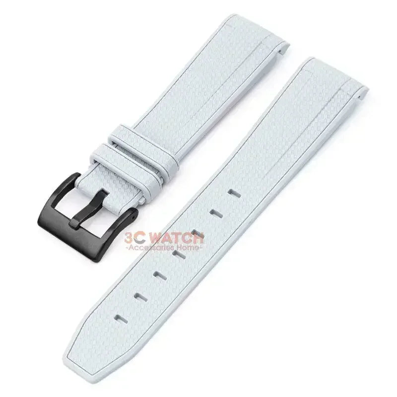 Watch Band for Omega X Swatch Joint MoonSwatch Speedmaster Curved End Rubber Silicone Strap Women Men Soft Sport Bracelet 20mm Qme HB 20mm