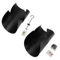 16 Inch Squirrel Baffle for Bird Feeder PVC Hanging Flapper Guard Prevents Squirrels Stealing Bird Food Outdoor Black Qme a