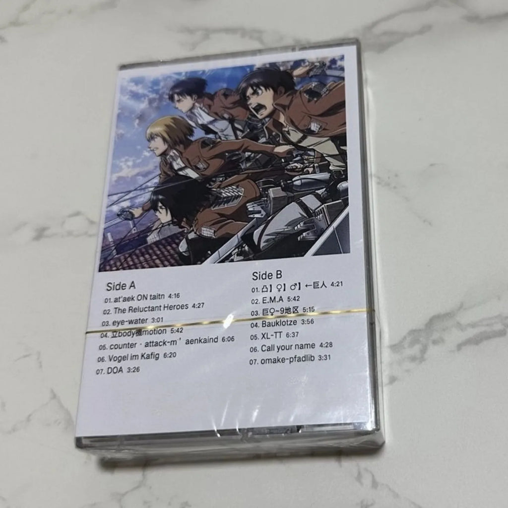Action Anime Soundtrack Cassette Tape 2-Piece Set, Set or Single Available,Retro Nostalgic Format, Theme & OST Reissue Qme