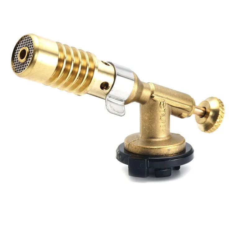 Butane Gas Burner Flame Torch Autoignition Lighter Cooking Soldering Qme No gas canisters