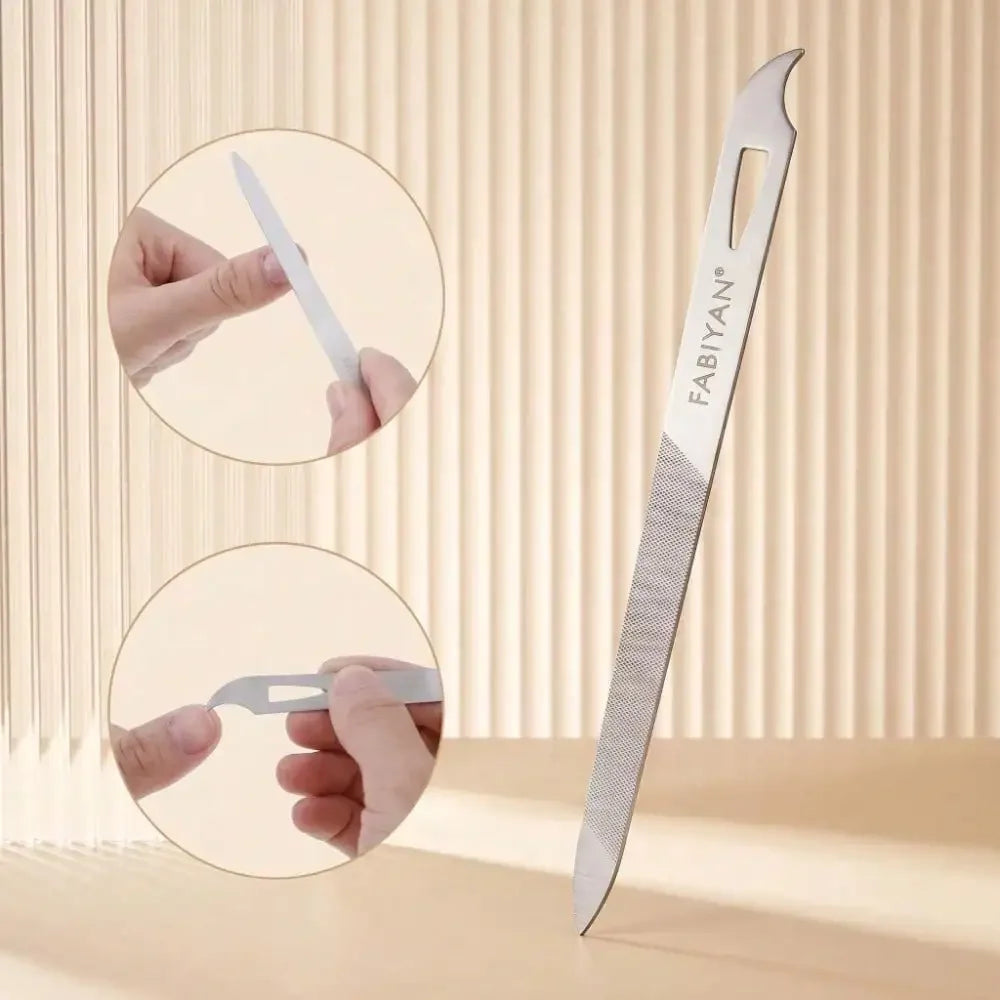 Portable Stainless Steel Nail Clippers Curved Cuticle Trimmer Qme