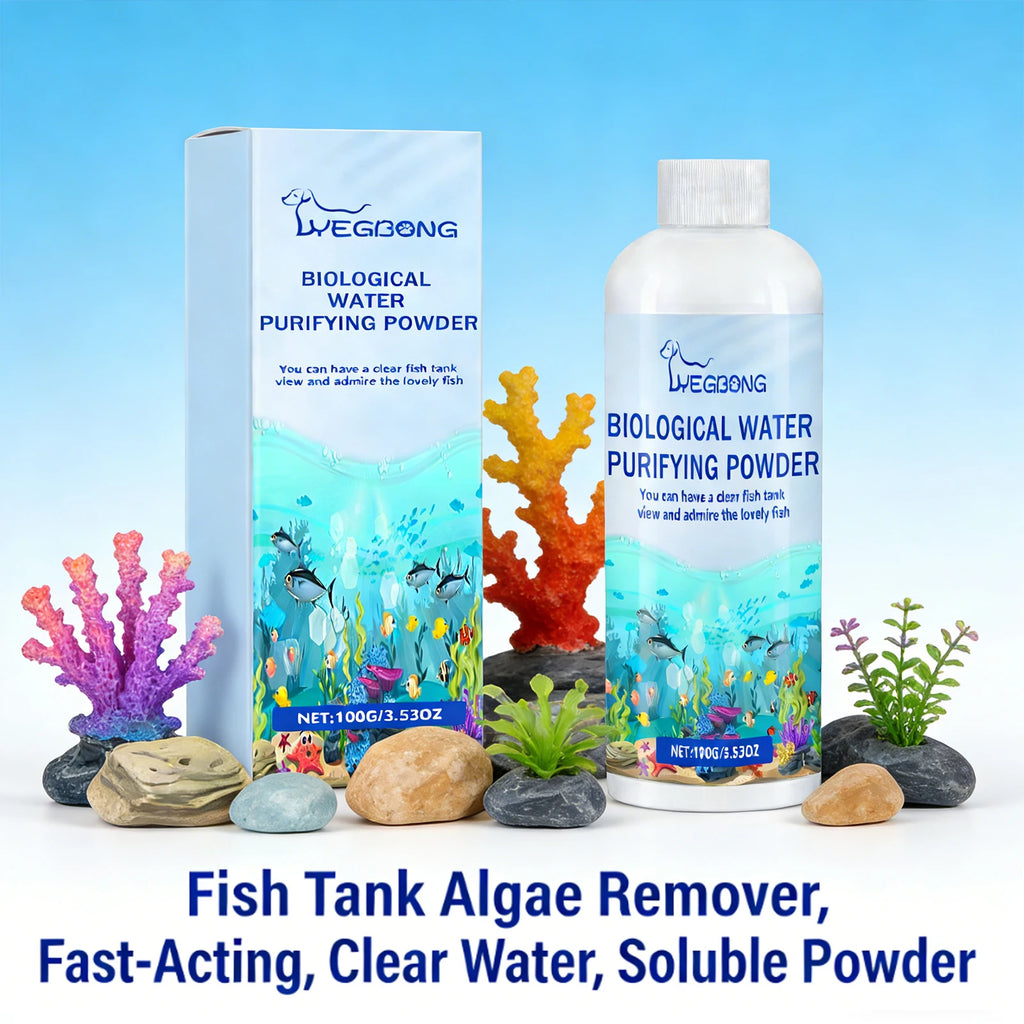 Fish Tank Water Purifier Powder Quickly Purify Water Quality Remove Algae Preventing Fish Diseases Instant Algae Removal Powder Qme