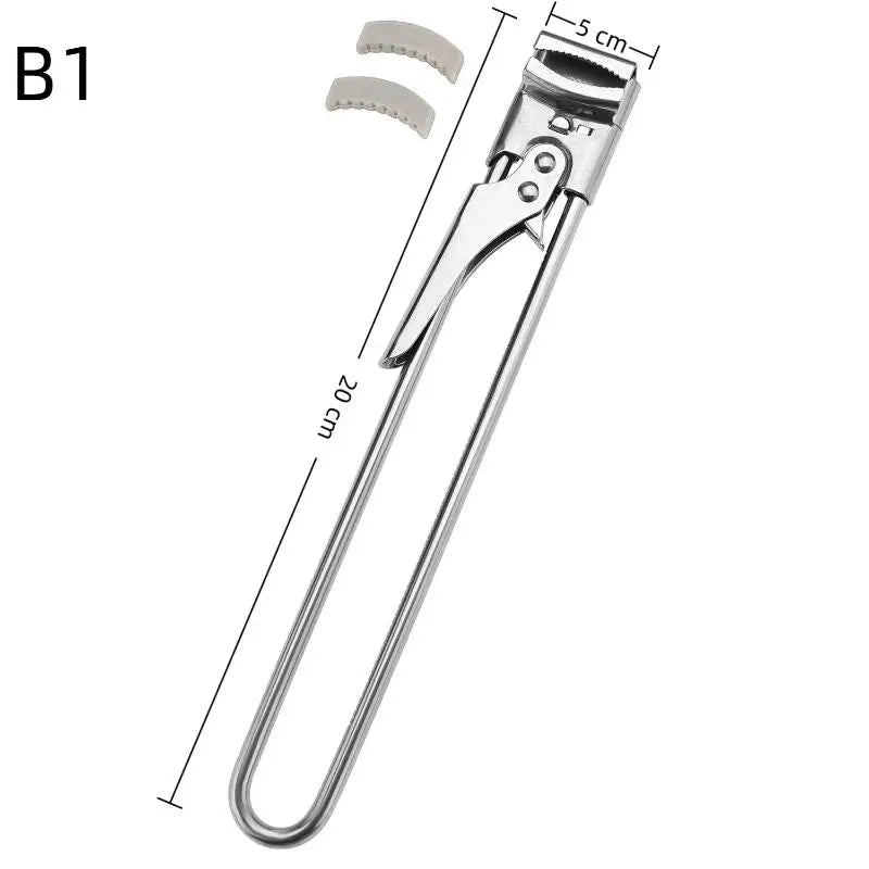 Stainless Steel Can Opener Adjustable Multi Function Labor Saving Qme B 1