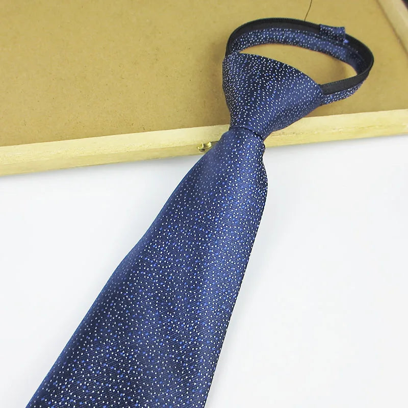 Men Tie Office Wide Masonic Regalia Designer Business Stripe Clips Qme YELLOW