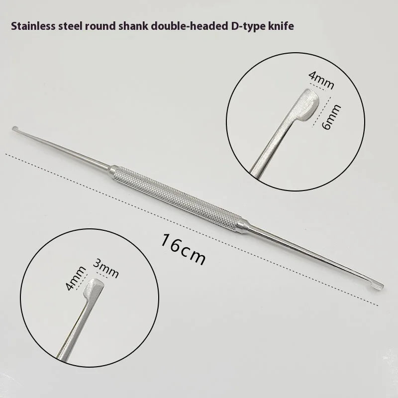Stainless Steel D-shaped Nose Plastic Double-head Blade Single-head Qme c