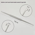 Stainless Steel D-shaped Nose Plastic Double-head Blade Single-head Qme c