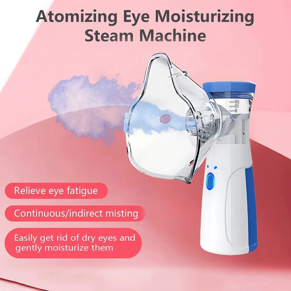 Facial Steamer Nano Ion Mist Facial Sprayer Portable Facial Steamer Nebulizer Beauty Humidifier Handheld Eyes Face Rehydration Qme