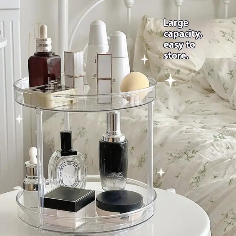 Kitchen Storage Rack Multi-layer Turntable Cosmetic Office Desktop Qme