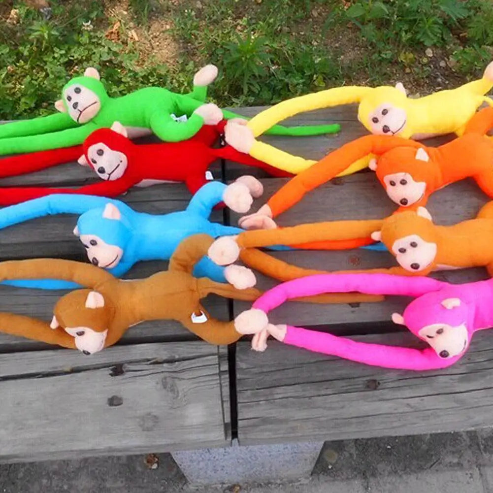 Plush Monkey Toy Stuffed Animal Cute Long Arm Tail Monkey Plush Toy Long Hands Monkey Mascot Room Curtain Decor Kids Toys Qme