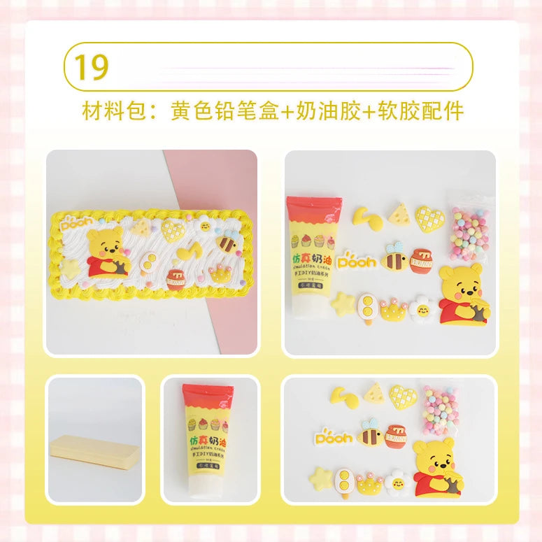Hello Kitty DIY Pencil Case Student Craft Cream Glue Creative Qme 18