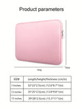 11 13 Plain Casual Double Zipper Laptop Inner Bag Huawei Apple Dell Qme Pink 13-inch