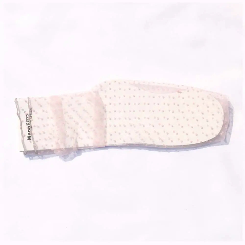 Thin Chiffon Female Fashion Nylon Glass Stockings Dress Socks Tulle Socks Qme pink One Size
