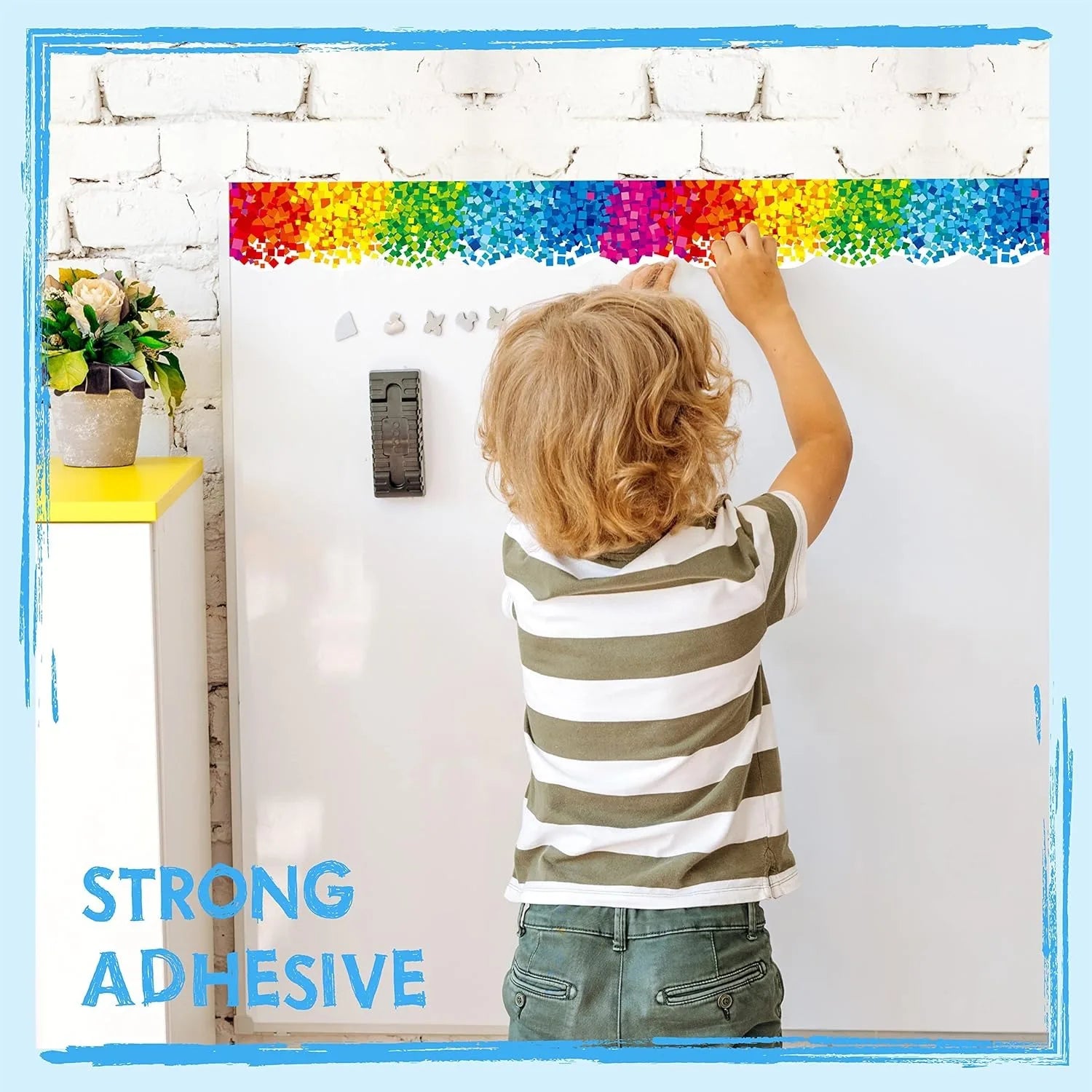 Blackboard Bulletin Board Border Stickers Self-adhesive Decals DIY Qme