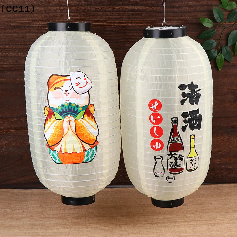 Japanese Lantern Cloth Party Decorative Lanterns Sushi Restaurant Qme