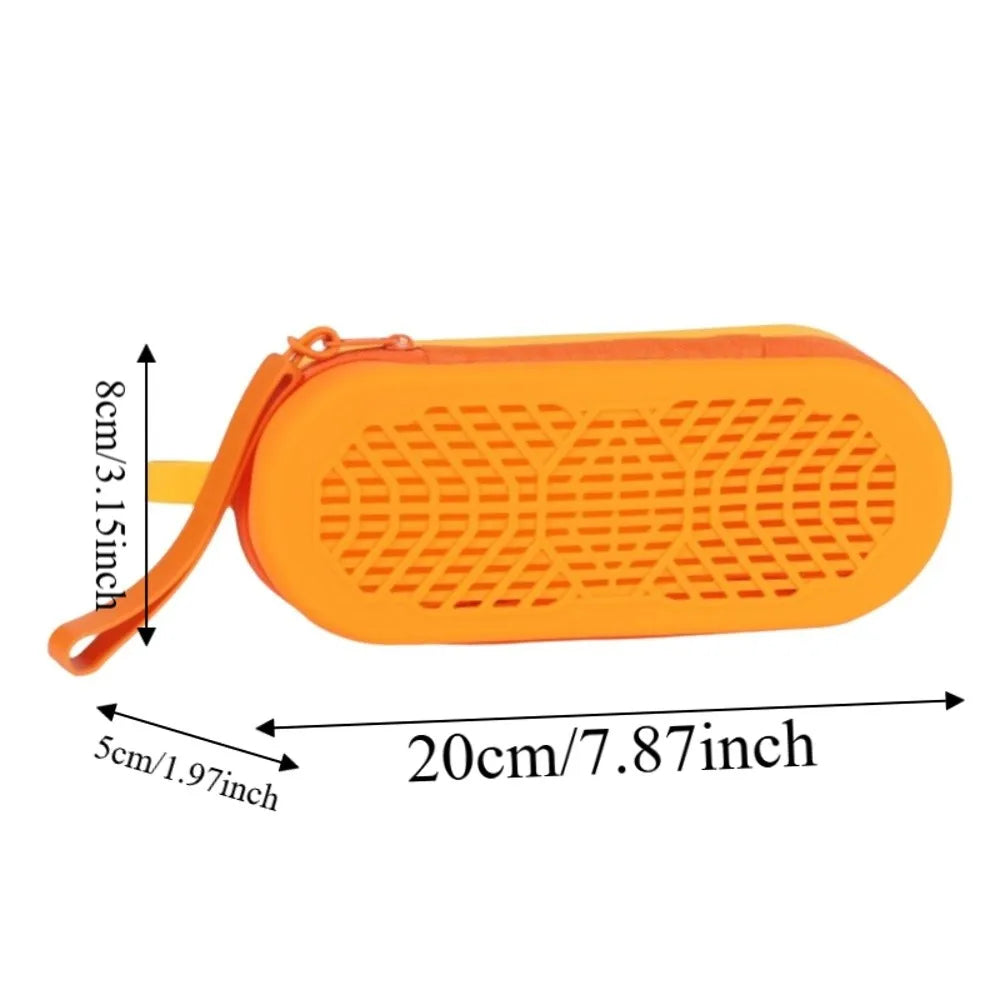 Breathable Swim Goggles Case Shockproof Dual-vented Silicone Glasses Qme