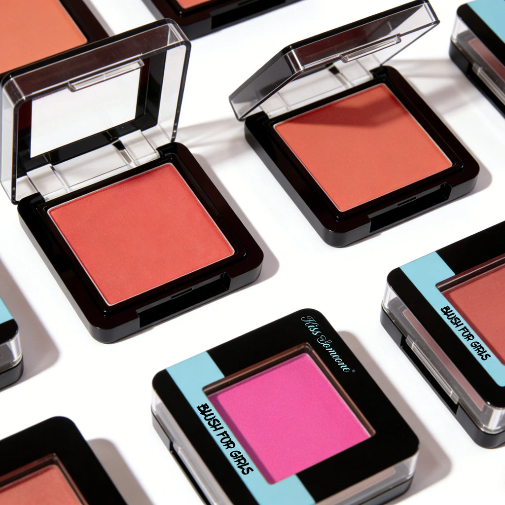 Blush for Cheeks, Matte Powder Blush Palette, Vegan, Cruelty-Free, High Pigment, Long Lasting, Buildable, Lightweight Qme