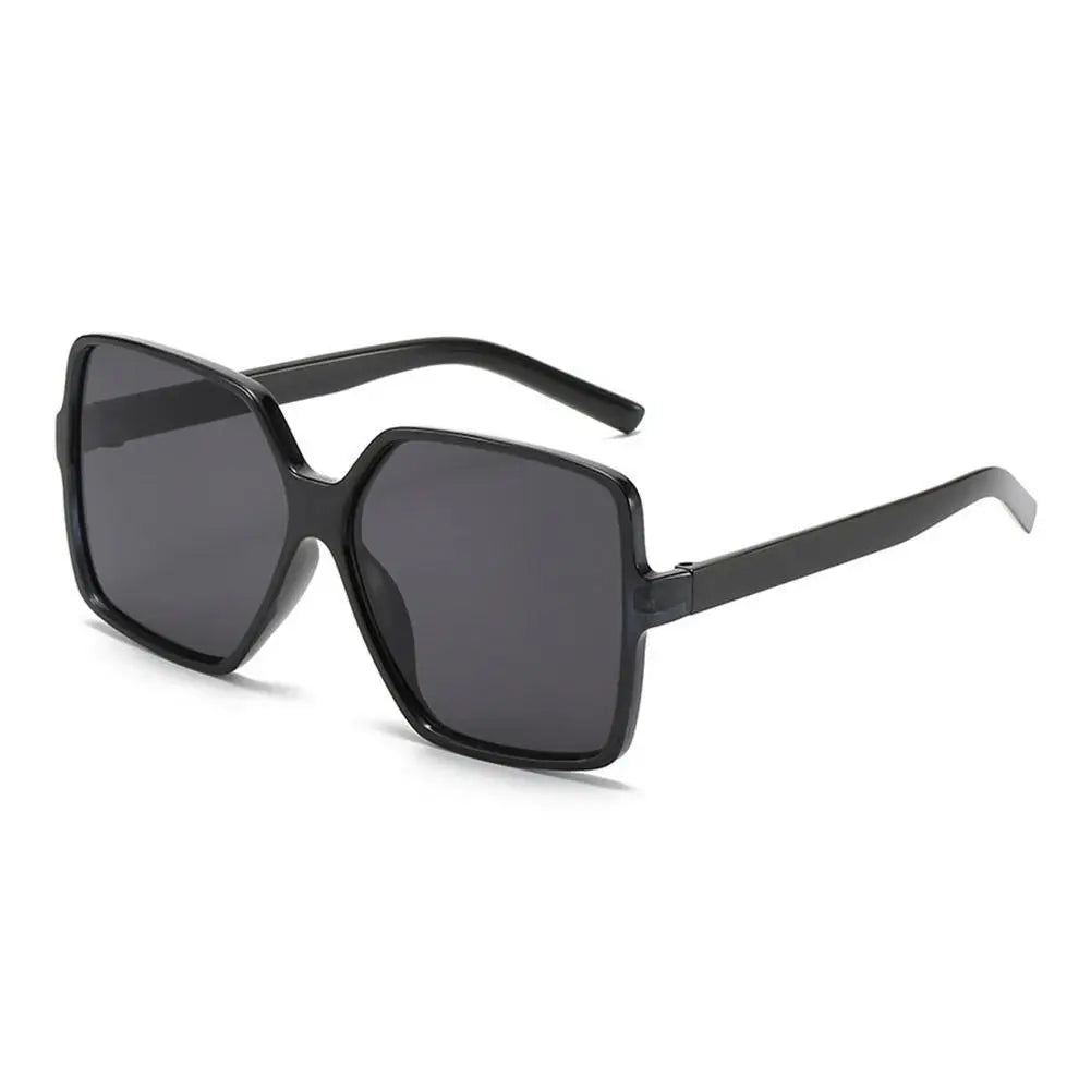 New Vintage Sunglasses Women Men Square Big Frame Sun Glasses Female Brand Designer Retro Shades Fashion Sunglasses for Male Qme B