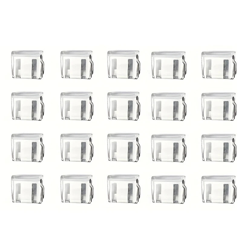 6-Piece heavy-duty sliding window lock, screen fixing clip, window rail fixing safety clip, screen window and door safety plug Qme 20pcs