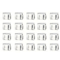 6-Piece heavy-duty sliding window lock, screen fixing clip, window rail fixing safety clip, screen window and door safety plug Qme 20pcs
