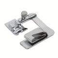 Household Sewing Machine Presser Foot | Piping Foot Suitable for Brother Singer, Steel Material, Color Qme Silvery