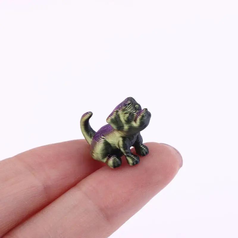 10 3D Printed Mini Dog Small Animal Multi-color Cute Home Qme