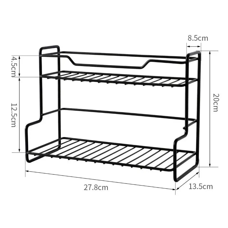 Bathroom Toiletries Cup Organizer Racks Kitchen Countertop Storage Qme Black