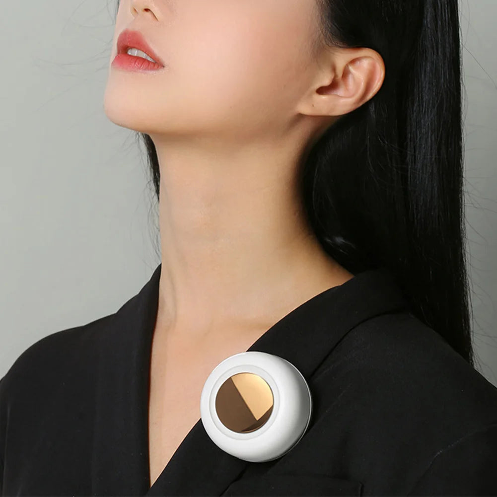 Mini Waist Fan with 3 Speeds Portable Fan Rechargeable Battery Personal Body Fan for Outdoor Work Hiking Travel Qme