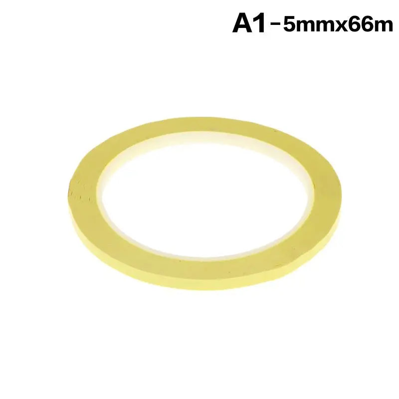 Wear Resistant Desktop Marking Tape 5 66M Self Adhesive Positioning Qme 5mm Light yellow