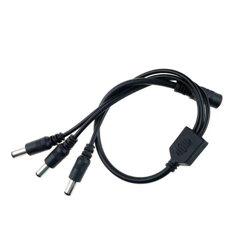 DC Power Jack 5.5x2.1mm Cable 1 Female To 2,3,4,5,6,8 Male Plug Splitter Adapter for Security CCTV Camera and LED Strip Qme