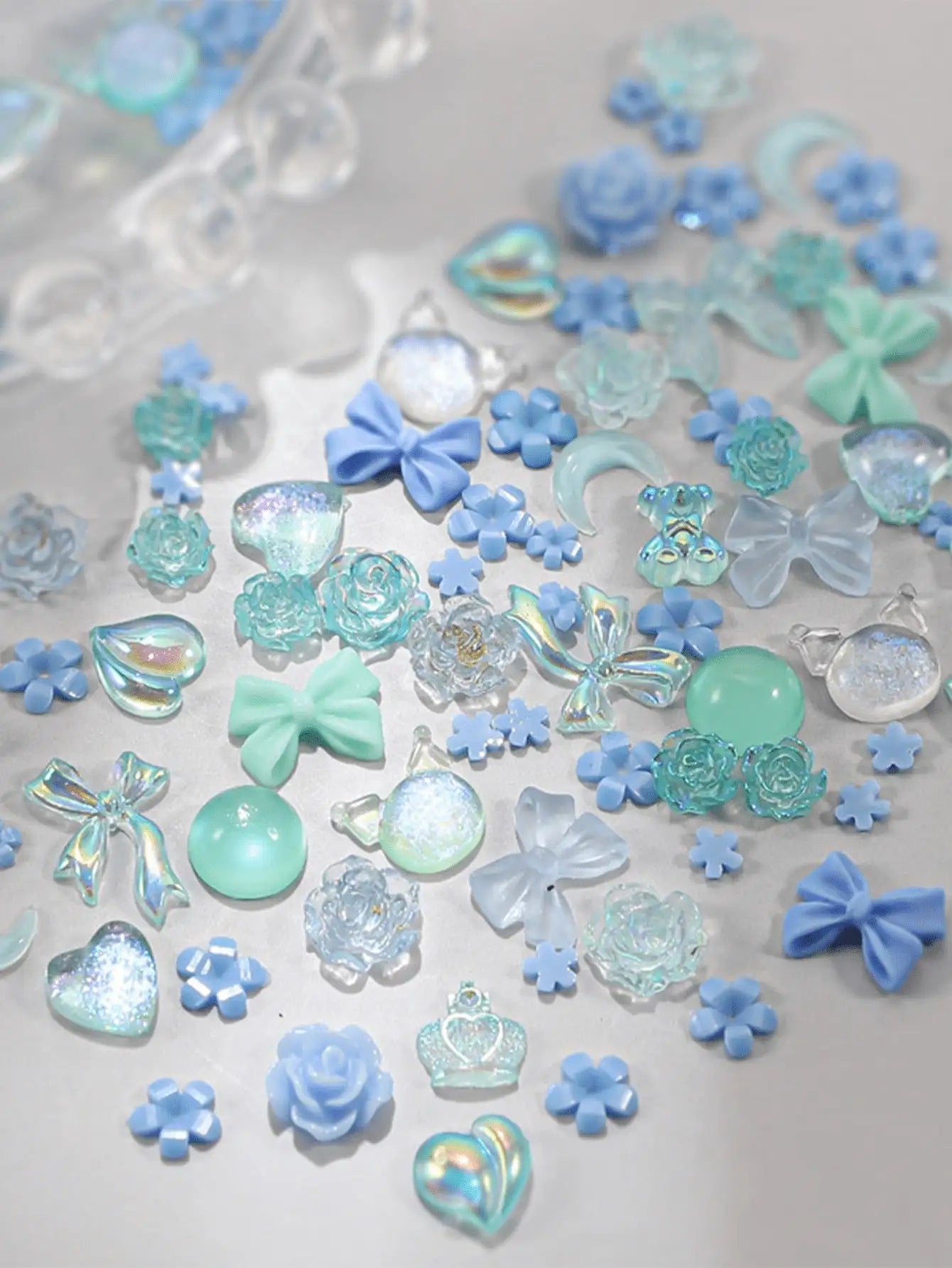 Mixed Nail Art Charms Accessories Decoration Supplies Women Girls Qme