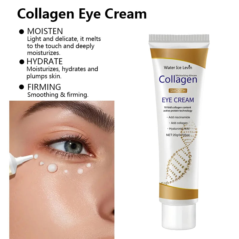 Collagen Eye Cream skincare Anti Dark Circles Eye Bags Firming Moisturizing skincare Eyes Cream Skin Care for Eyes Qme