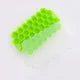 Honeycomb Silicone Ice Cube Mold 37 Grid Large Capacity Ice Tray with Lid Food Grade Reusable Ice Maker Large Capacity Ice Qme green